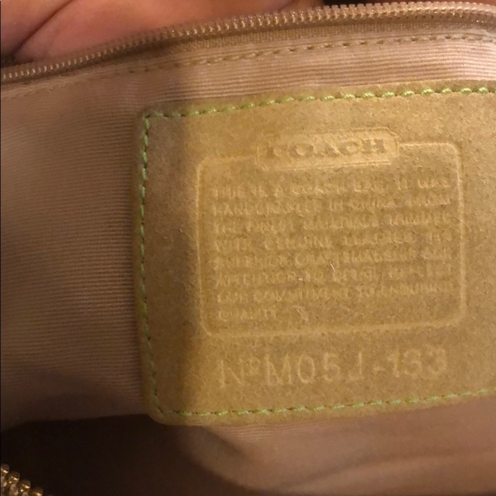 Coach Hampton Hobo Scribble Monogram Bag - image 8